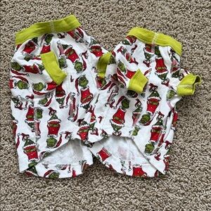 Hanna Andersson Grinch Pet Pajamas Size XS and Small